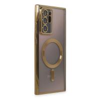 Newface Samsung Galaxy Note 20 Ultra Kılıf Kross Magneticsafe Kapak - Gold