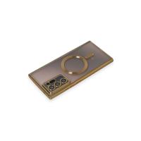 Newface Samsung Galaxy Note 20 Ultra Kılıf Kross Magneticsafe Kapak - Gold
