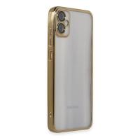 Newface Samsung Galaxy A05 Kılıf Razer Lensli Silikon - Gold
