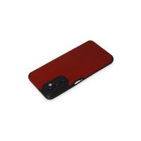 Newface Samsung Galaxy A05S Kılıf Loop Deri Silikon - Kırmızı