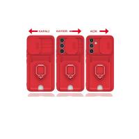 Newface Samsung Galaxy A14 4G Kılıf Zuma Kartvizitli Yüzüklü Silikon - Siyah