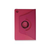 Newface Samsung Galaxy Tab A9 Plus Kılıf 360 Tablet Deri Kılıf - Pembe