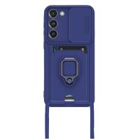 Newface Samsung Galaxy S23 Plus Kılıf Zuma Kartvizitli Yüzüklü Silikon - Lacivert