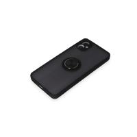 Newface Samsung Galaxy A05 Kılıf Montreal Yüzüklü Silikon Kapak - Siyah