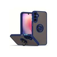 Newface Samsung Galaxy A05S Kılıf Montreal Yüzüklü Silikon Kapak - Lacivert