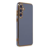 Newface Samsung Galaxy S24 Kılıf Volet Silikon - Mavi