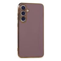 Newface Samsung Galaxy S24 Kılıf Volet Silikon - Mor