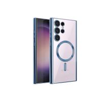 Newface Samsung Galaxy S22 Ultra Kılıf Kross Magneticsafe Kapak - Sierra Blue