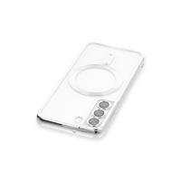 Newface Samsung Galaxy S22 Kılıf Kross Magneticsafe Kapak - Gümüş