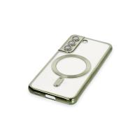 Newface Samsung Galaxy S22 Kılıf Kross Magneticsafe Kapak - Koyu Yeşil