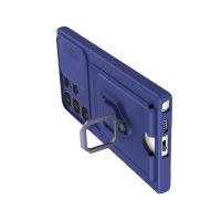 Newface Samsung Galaxy S24 Ultra Kılıf Zuma Kartvizitli Yüzüklü Silikon - Lacivert