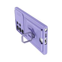 Newface Samsung Galaxy S24 Ultra Kılıf Zuma Kartvizitli Yüzüklü Silikon - Lila