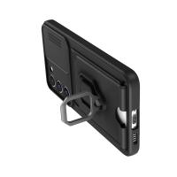 Newface Samsung Galaxy S24 Plus Kılıf Zuma Kartvizitli Yüzüklü Silikon - Siyah