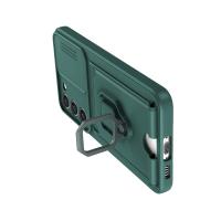 Newface Samsung Galaxy S24 Plus Kılıf Zuma Kartvizitli Yüzüklü Silikon - Yeşil