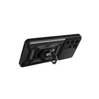 Newface Samsung Galaxy S24 Ultra Kılıf Pars Lens Yüzüklü Silikon - Lacivert