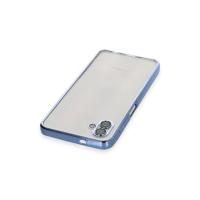 Newface Samsung Galaxy A04 Kılıf Razer Lensli Silikon - Açık Mavi