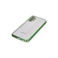 Newface Samsung Galaxy A04S Kılıf Razer Lensli Silikon - Yeşil