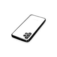 Newface Samsung Galaxy A32 Kılıf Razer Lensli Silikon - Siyah