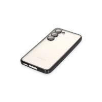 Newface Samsung Galaxy S24 Kılıf Razer Lensli Silikon - Siyah