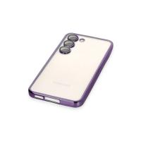 Newface Samsung Galaxy S24 Kılıf Razer Lensli Silikon - Mor