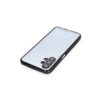 Newface Samsung Galaxy A13 4G Kılıf Razer Lensli Silikon - Siyah