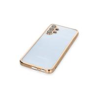 Newface Samsung Galaxy A13 4G Kılıf Razer Lensli Silikon - Gold