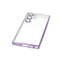 Newface Samsung Galaxy S24 Ultra Kılıf Razer Lensli Silikon - Siyah