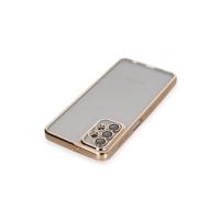 Newface Samsung Galaxy A23 4G Kılıf Razer Lensli Silikon - Gold