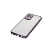 Newface Samsung Galaxy A23 4G Kılıf Razer Lensli Silikon - Mor