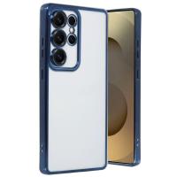 Newface Samsung Galaxy S24 Ultra Kılıf Razer Lensli Silikon - Sierra Blue