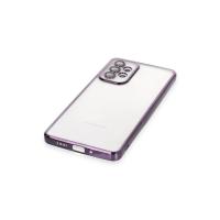 Newface Samsung Galaxy A33 5G Kılıf Razer Lensli Silikon - Mor