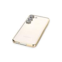 Newface Samsung Galaxy S23 Kılıf Razer Lensli Silikon - Gold