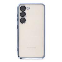 Newface Samsung Galaxy S23 Kılıf Razer Lensli Silikon - Açık Mavi