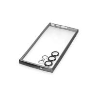 Newface Samsung Galaxy S23 Ultra Kılıf Razer Lensli Silikon - Siyah