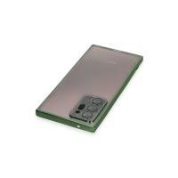 Newface Samsung Galaxy Note 20 Ultra Kılıf Razer Lensli Silikon - Yeşil