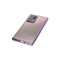Newface Samsung Galaxy Note 20 Ultra Kılıf Razer Lensli Silikon - Mor