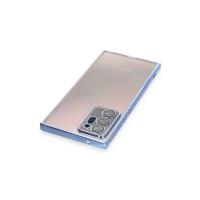 Newface Samsung Galaxy Note 20 Ultra Kılıf Razer Lensli Silikon - Açık Mavi