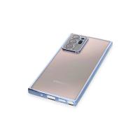 Newface Samsung Galaxy Note 20 Ultra Kılıf Razer Lensli Silikon - Açık Mavi