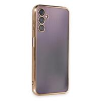 Newface Samsung Galaxy A14 4G Kılıf Razer Lensli Silikon - Gold