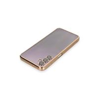 Newface Samsung Galaxy A14 4G Kılıf Razer Lensli Silikon - Gold