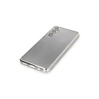 Newface Samsung Galaxy A14 4G Kılıf Razer Lensli Silikon - Gümüş