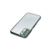 Newface Samsung Galaxy M23 Kılıf Razer Lensli Silikon - Yeşil