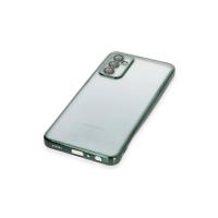 Newface Samsung Galaxy M23 Kılıf Razer Lensli Silikon - Yeşil