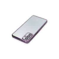 Newface Samsung Galaxy M23 Kılıf Razer Lensli Silikon - Mor