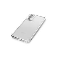 Newface Samsung Galaxy M23 Kılıf Razer Lensli Silikon - Gümüş