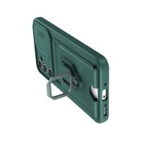 Newface Samsung Galaxy A25 5G Kılıf Zuma Kartvizitli Yüzüklü Silikon - Yeşil