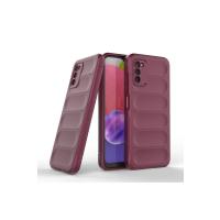 Newface Samsung Galaxy A03S Kılıf Optimum Silikon - Bordo