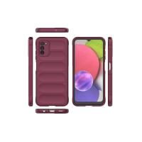 Newface Samsung Galaxy A03S Kılıf Optimum Silikon - Bordo