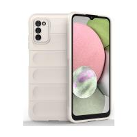 Newface Samsung Galaxy A03S Kılıf Optimum Silikon - Krem