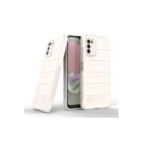 Newface Samsung Galaxy A03S Kılıf Optimum Silikon - Krem